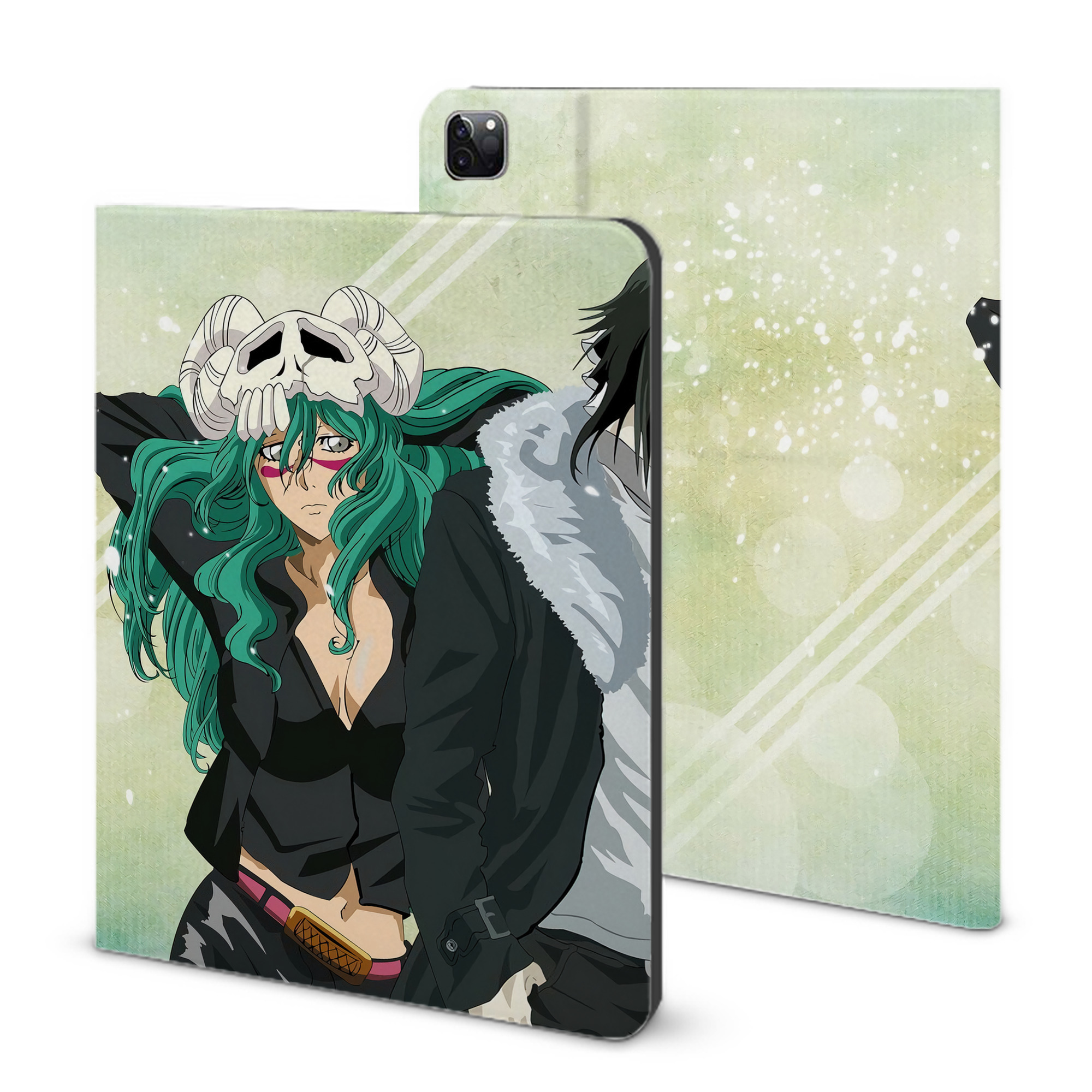 （画像用） ブリーチ BLEACH IPad ケース ブック型 PUレザー TPU 耐衝撃 軽量 薄型 ペン収納なし 全面保護 IPad 各モデル対応
